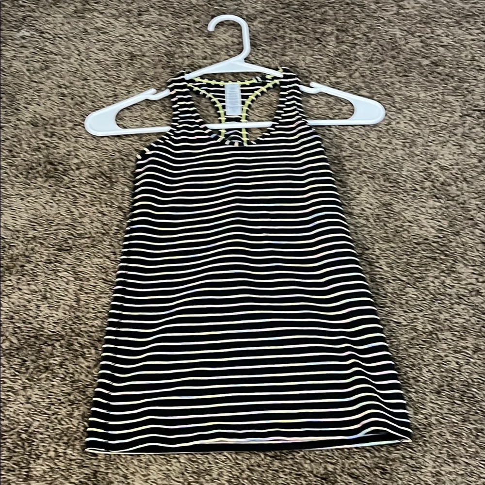 Black and White Striped Tank Top